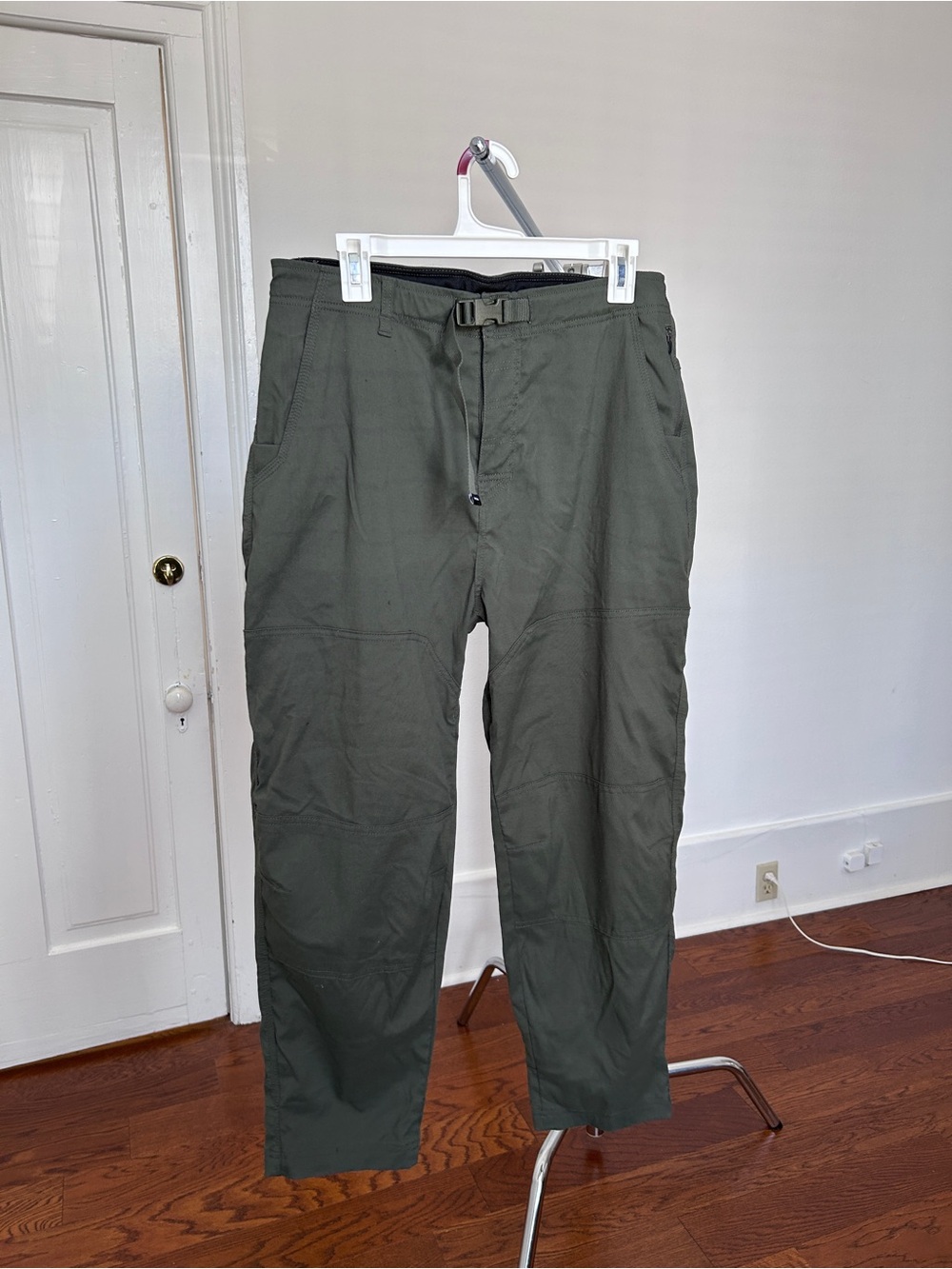 prAna Stretch Zion Pants Olive Green Women's Size L